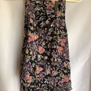 Ruffled racerback tank